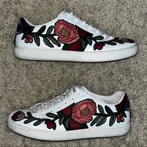 Gucci Embroidered Ace Sneakers
